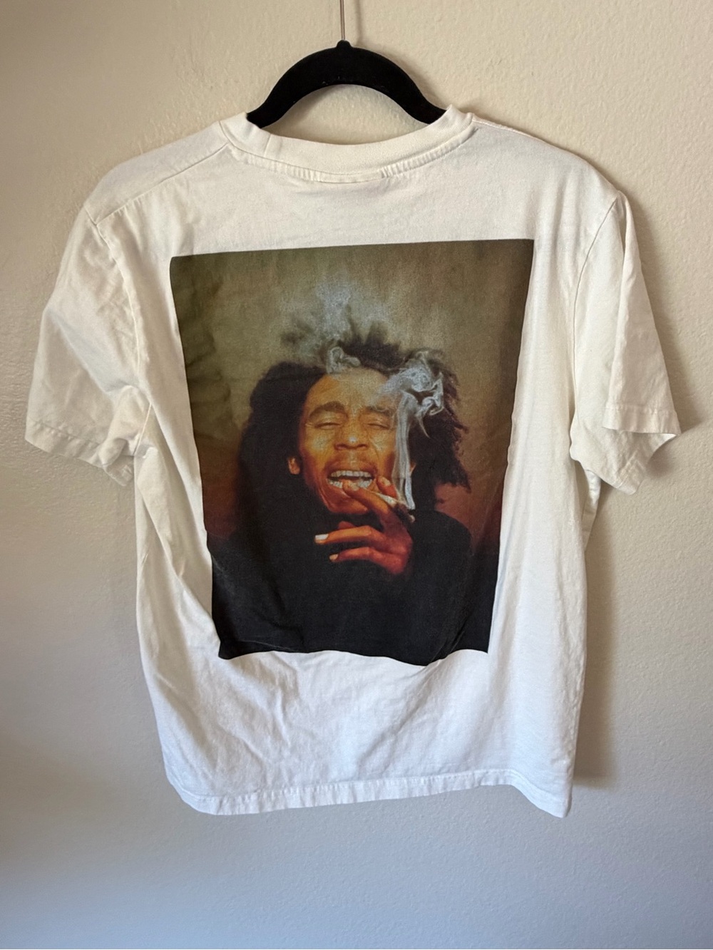 Graphic Short Sleeve Tee - White with Smoky Portrait